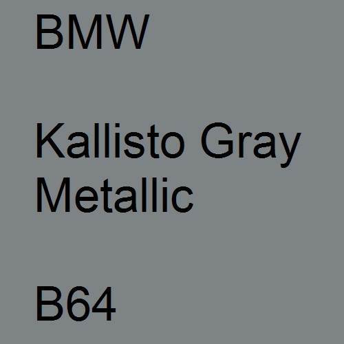 BMW, Kallisto Gray Metallic, B64.